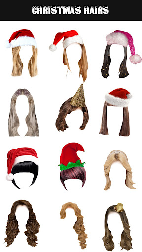 Android application Christmas Girl Hair Changer screenshort