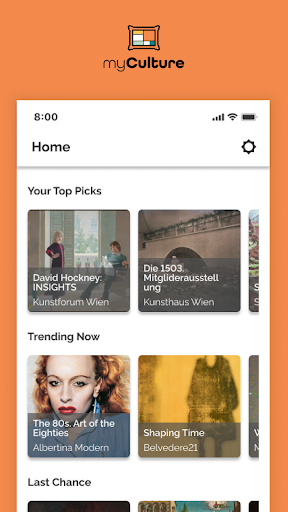 Android application myCulture screenshort