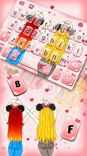 Best Friend Bow Girls Keyboard Screen 2