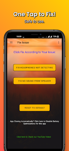 Android application Headset Sound Fix Pro screenshort