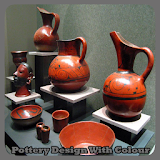 Pottery Design With Colour icon
