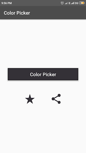 Android application Color picker Hex CMYK RGB screenshort