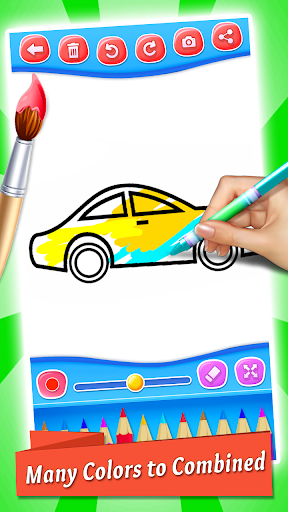 Cars Coloring & Drawing Book Screen 3