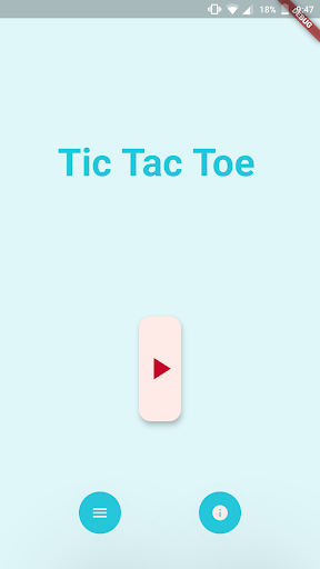 Android application Tic Tac Toe screenshort