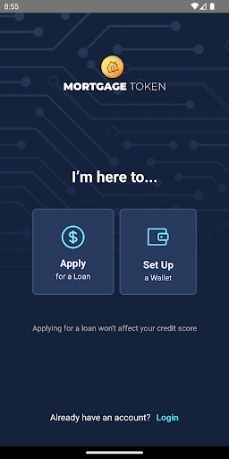 Android application Mortgage Token screenshort