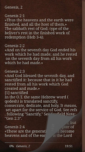 Screenshot of Scofield Study Bible