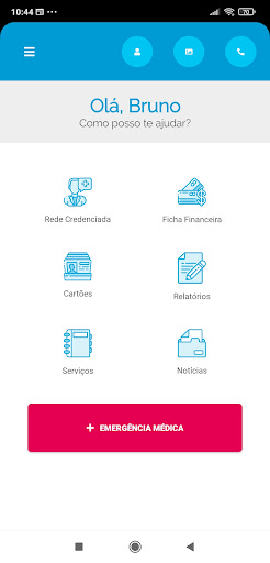 Android application Serv. Saúde - Operass screenshort