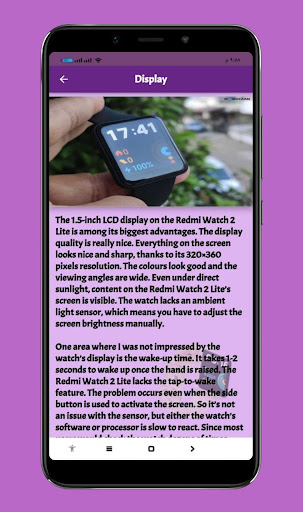 Android application Redmi Watch 2 Lite Guide screenshort