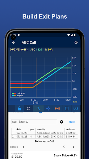 Optactic - Options Strategies Screen 2