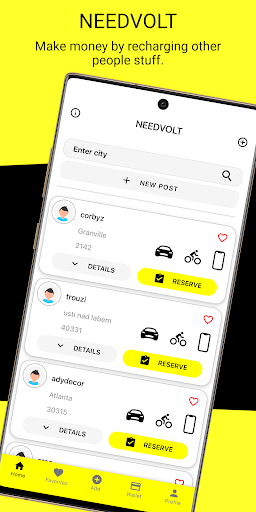 Android application NEEDVOLT screenshort