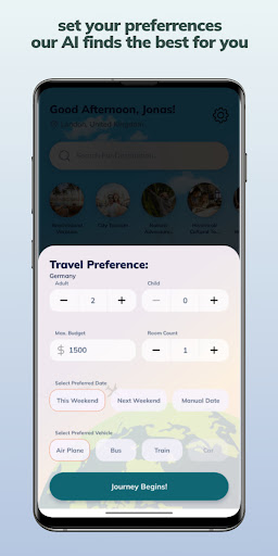MarcoTrip: AI Travel Assistant Screen 2