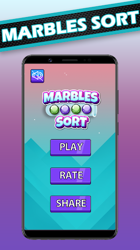 Android application Ball sort puzzle: marble color screenshort