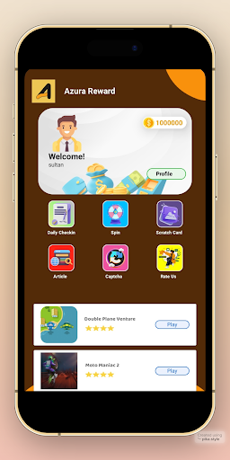 Android application Azura Reward Earn Money & Cash screenshort