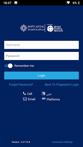 Android application BHM Capital Global screenshort