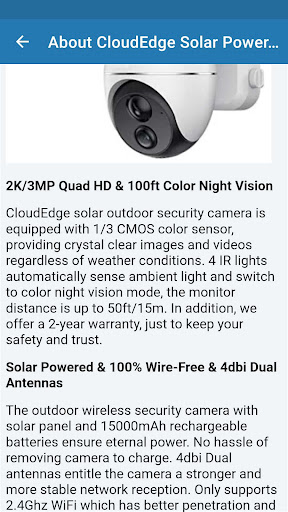 CloudEdge Camera Guide Screen 2