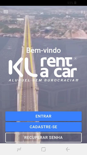 Android application KL RENT A CAR screenshort