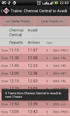 Chennai Local Train Timetableのおすすめ画像5