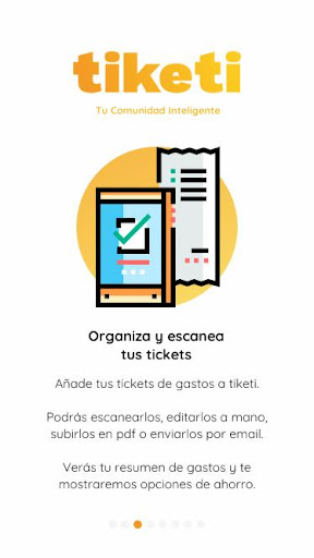 Android application tiketi, control de gastos y pr screenshort