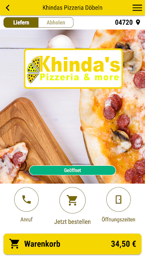 Android application Khindas Pizzeria Döbeln screenshort