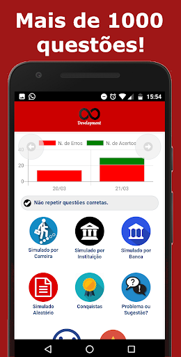 Android application Simulado Direito Civil screenshort
