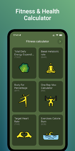 Android application Fitness & Health Calculator screenshort