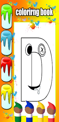 rainbow alphabet lore coloring - Screenshot 2