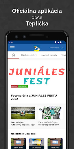 Android application Teplička screenshort