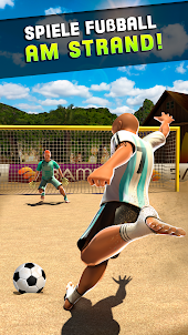 Schießen Tor Beach Soccer