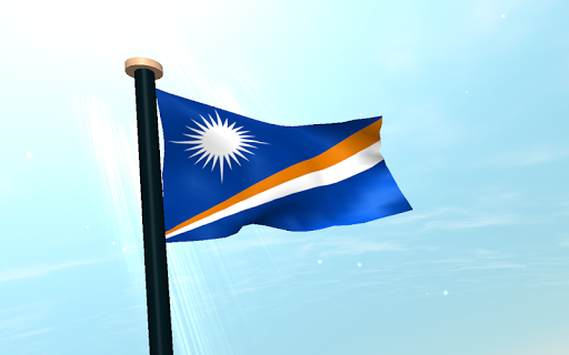 Marshall Islands Flag 3D