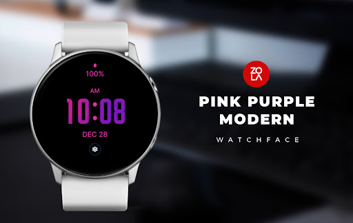 Pink Purple Modern Watch Face for PC / Mac / Windows 11,10,8,7 - Free ...