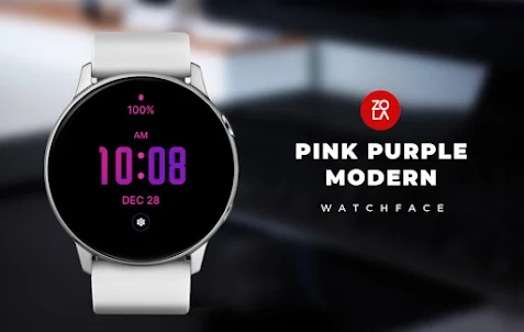 Pink Purple Modern Watch Face