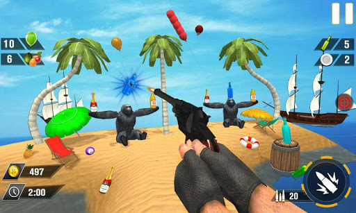 Android application Bottle Gun Shooter Game screenshort
