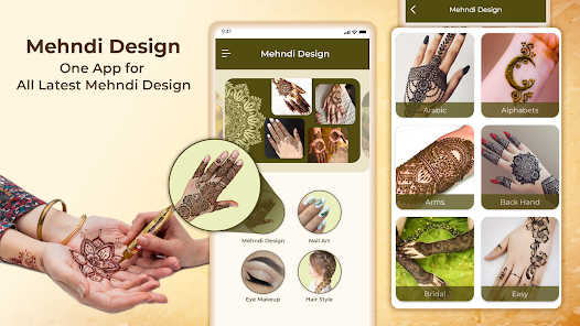 Captura de Pantalla 1 Mehndi Design: Nail art android