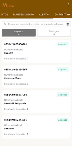 Android application MOBnav screenshort