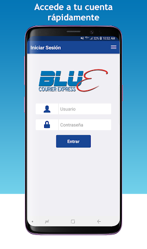 Android application Blue Courier Express screenshort