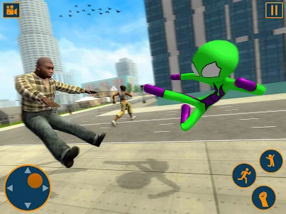 Flying Spider Stickman Hero 3D