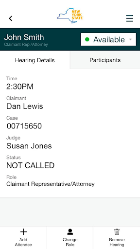 NYS WCB Virtual Hearings Screen 3