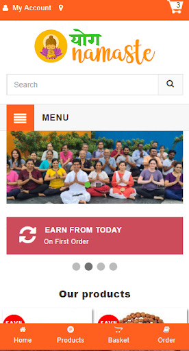 Android application Yog Namaste screenshort