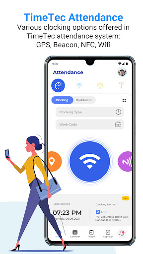 Android application TimeTec HR screenshort
