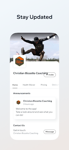 Android application Christian Bizzotto Coaching screenshort