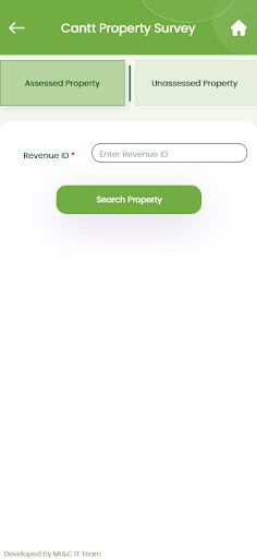 Cantonment Property Survey Screen 2