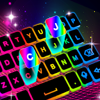 Neon LED Keyboard - Emoji GIF