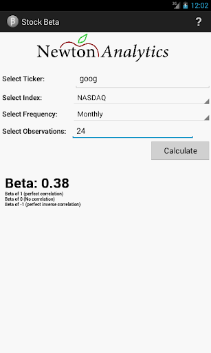 Android application Stock Beta screenshort