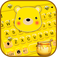 Тема для клавиатуры Yellow Honey Bear