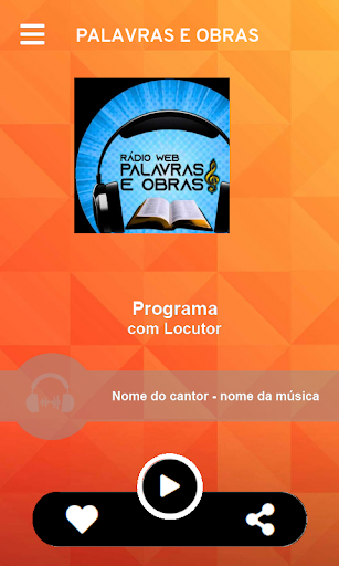 Android application Palavras e Obras screenshort
