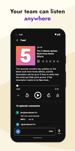 Storyboard - Private Podcasts Screen 3