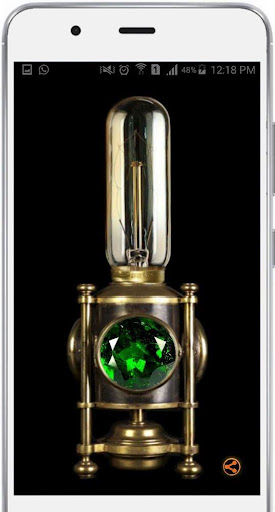 Android application Steampunk Flashlight screenshort