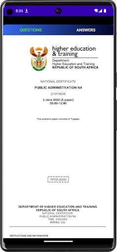 TVET Public Administration Screen 3
