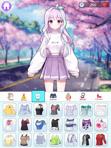 Anime Dress Up and Makeup Game screenshot 11