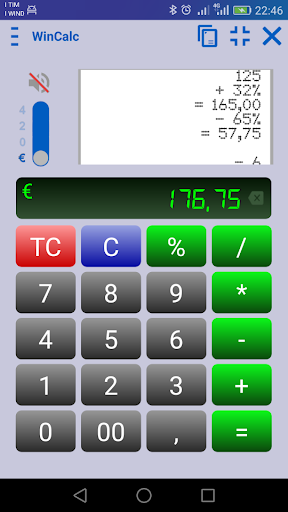 WinCalcFree - Calculator e Cur Screen 2